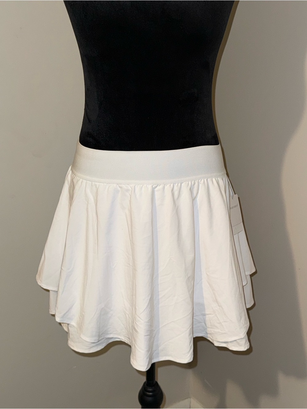 90 Degree By Reflex White A-Line Flared Skirt